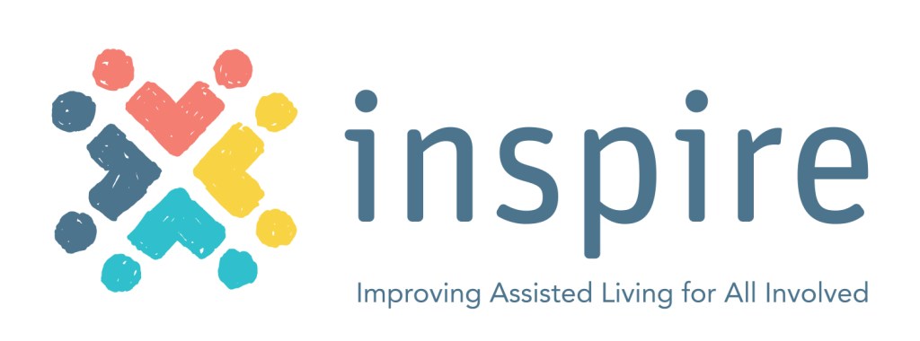 INSPIRE Logo with tagline: Improving Assisted Living for All Involved